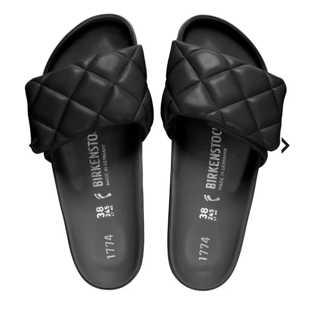 Birkenstock 1774 III Sylt Black Quilted Leather